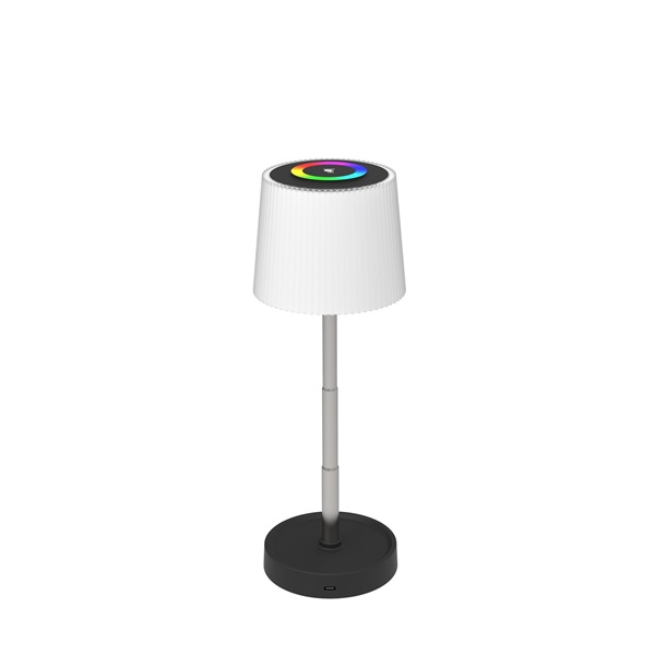 PLATINET Asztali lámpa RGB,  2W, LED, állítható magasságú, 5500K, 160 Lumen, akkumulátoros, 1200 mAh, IP44, fehér