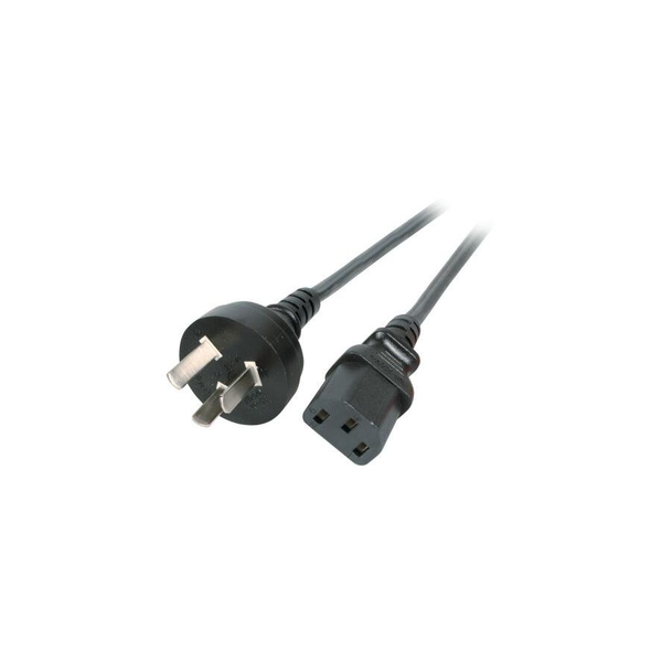 EFB Netzleitung China - C13 180°, schwarz, 1.8 m, 3 x 0.75 m
