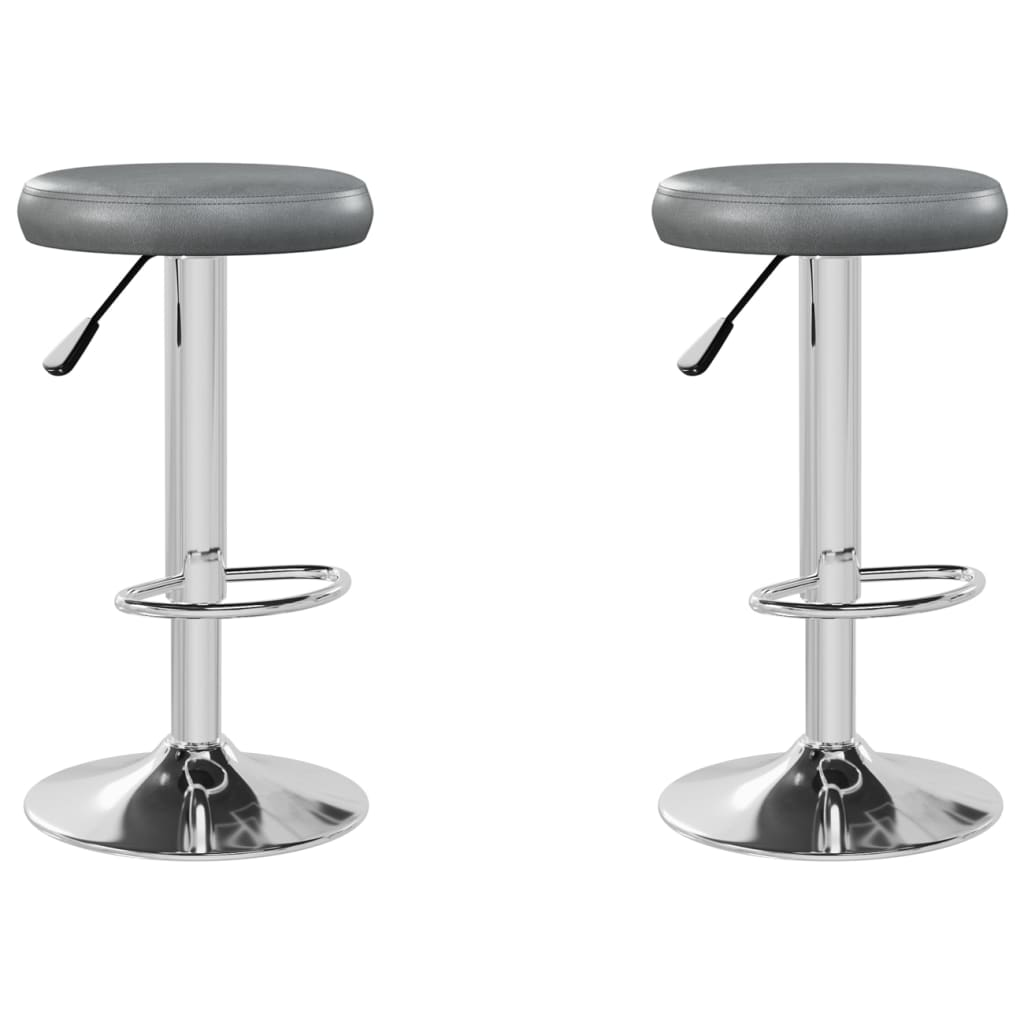 2 db szürke műbőr bárszék (333102)