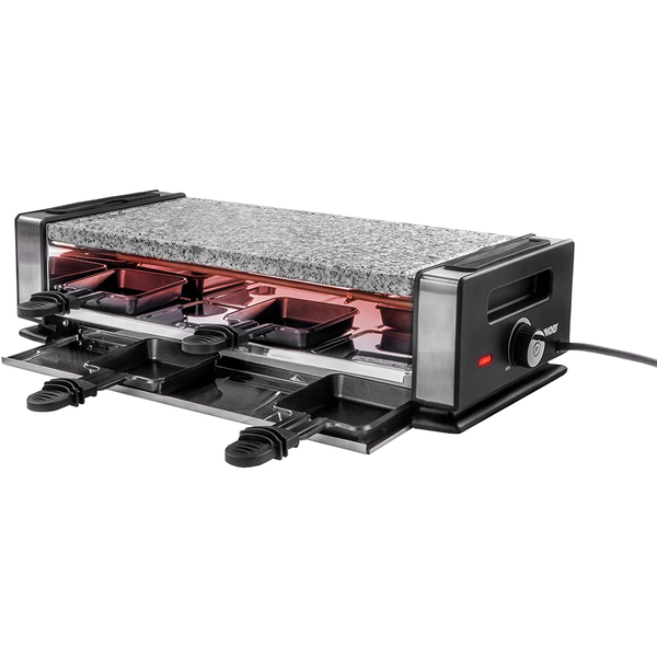Unold 48760 raclette grill 8 person(er) 1200 W Sort, Rustfrit stål