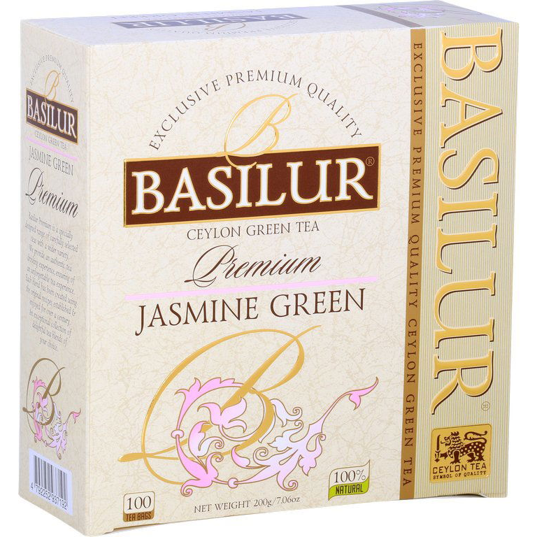 Basilur Premium Jasmine Green 100× 2 g (4792252937192)