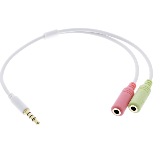 InLine 99302W cavo audio 3.5mm 2 x 3.5mm