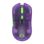 Геймърска мишка, Edifier, HECATE G3M PRO, сензор PAW3395, регулируема DPI, прозрачна/виолетова, 118.7x61x38.6mm