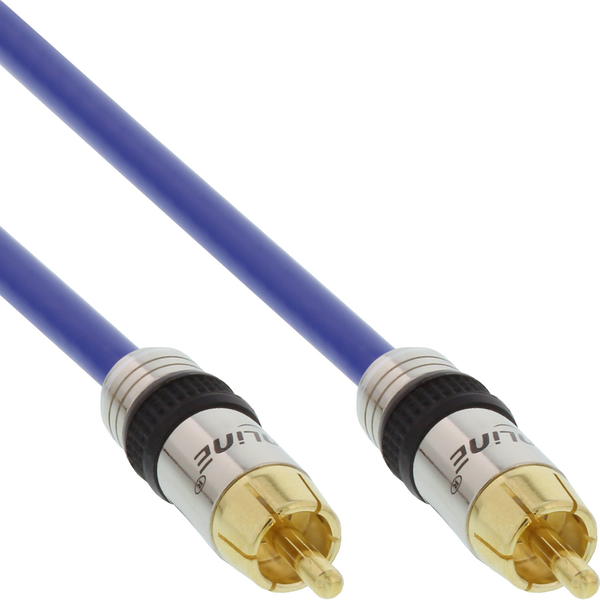 InLine 4043718081967 lydkabel 10 m RCA Blå