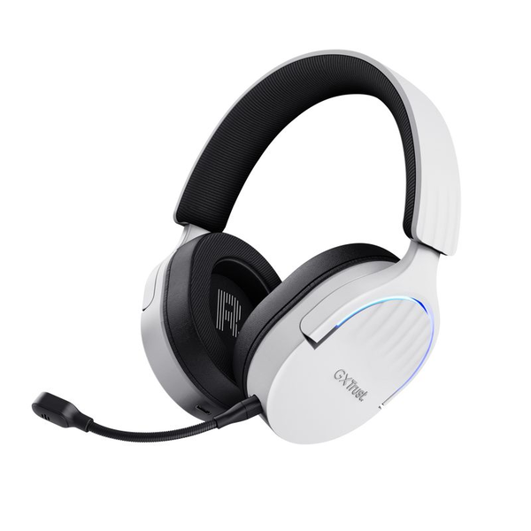 Trust GXT 491W FAYZO Headset Kabel & trådløs Spil USB Type-C Bluetooth Sort, Hvid