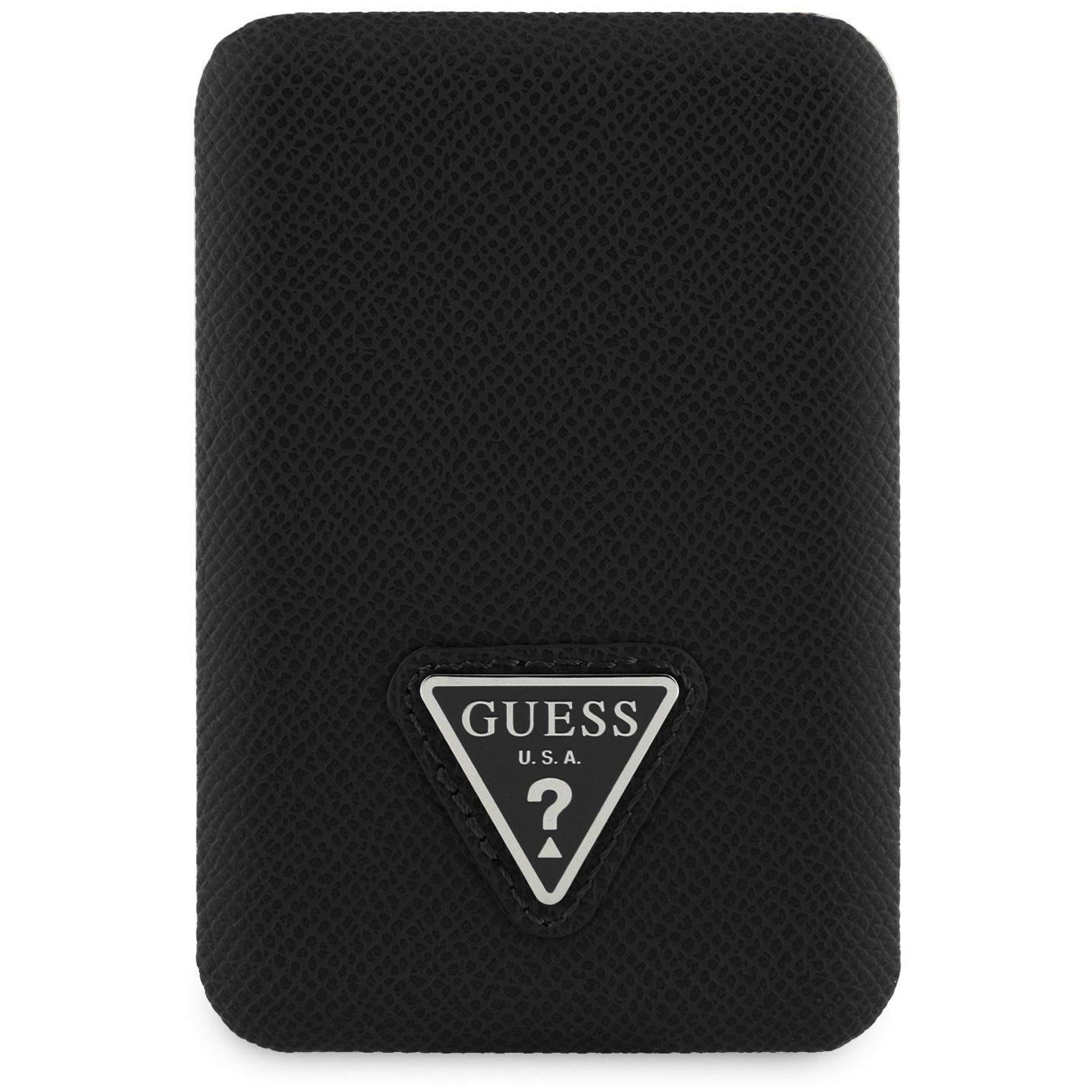 Guess PU Grained Triangle Logo MagSafe 5000mAh Black (GUPB5FPGTSPSK)