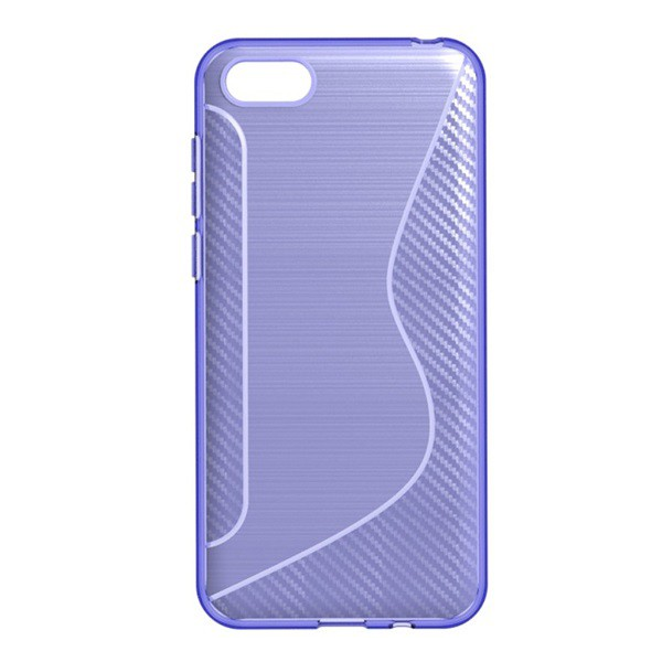 Szilikon telefonvédő (S-line, karbon minta) LILA [Honor 7S] (5996457803569)