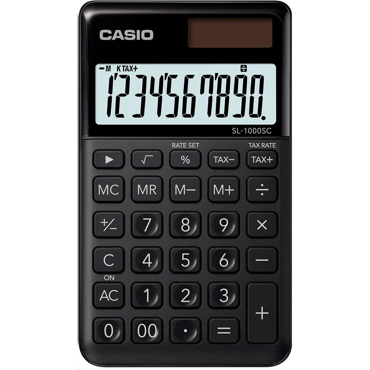 Casio SL-1000SC-BK zsebszámológép, fekete (SL-1000SC-BK)
