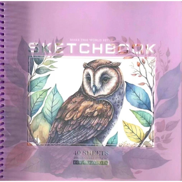  Szkicownik 200x200/40K gładki Sowa FRESH