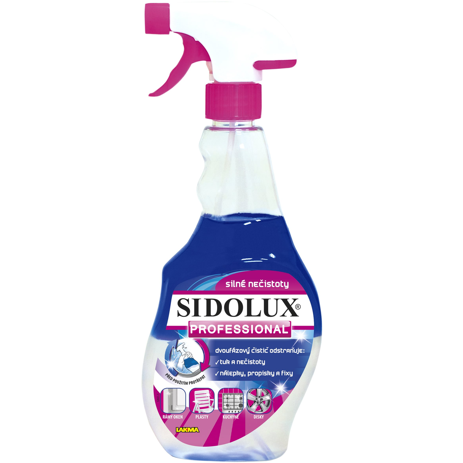 SIDOLUX Professional erős szennyeződésekre, kétfázisú 500 ml (5902986208003)
