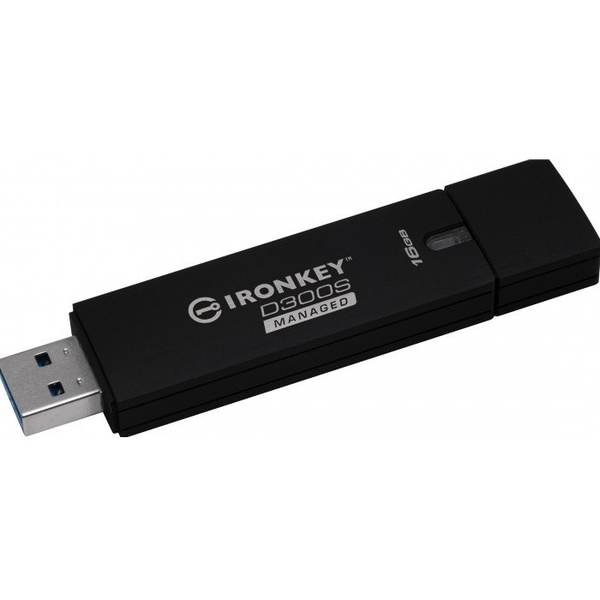 Kingston Technology IronKey D300S USB флаш памет 16 GB USB Тип-A 3.2 Gen 1 (3.1 Gen 1) Черен