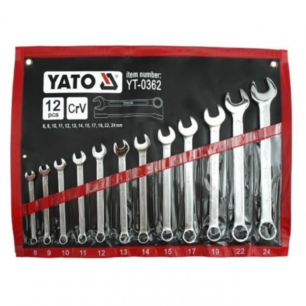 Yato YT-0362 Csillag-villáskulcs készlet (12db / csomag) (YT-0362)