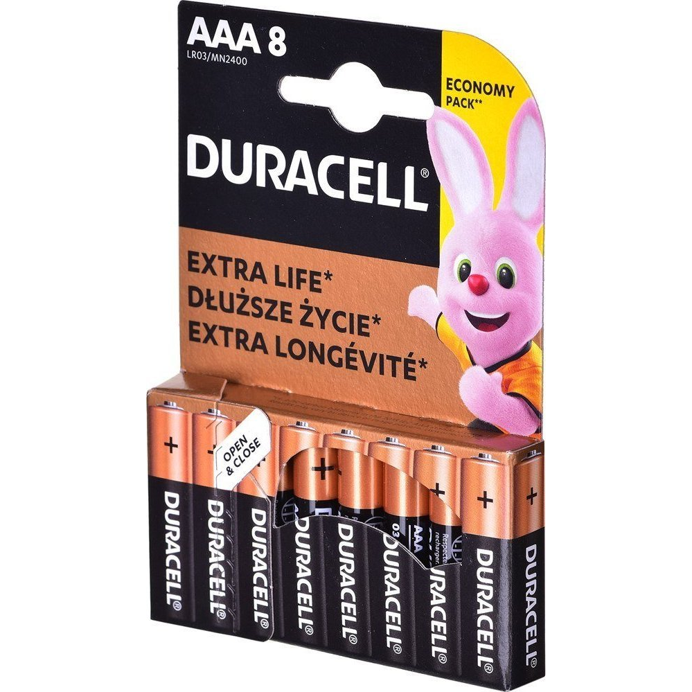 Duracell AAA Alkáli Elem 8db/csomag (BALDRCBAT0066)