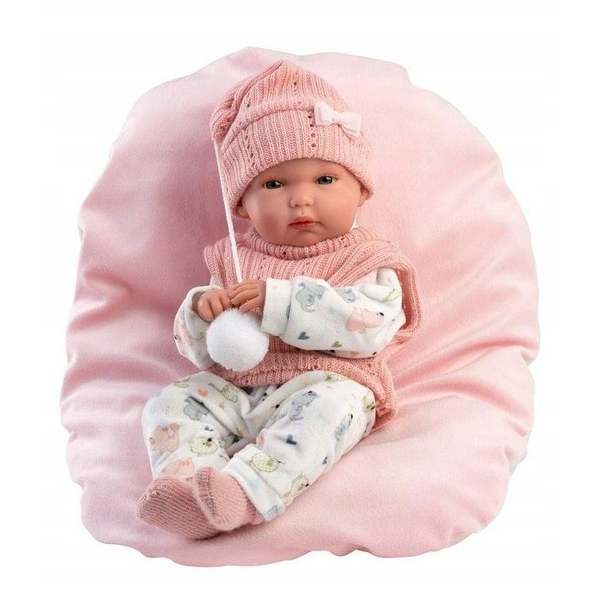 Llorens 63504 New Born kislány - valósághű baba, teljesen vinyl testtel - 35 cm