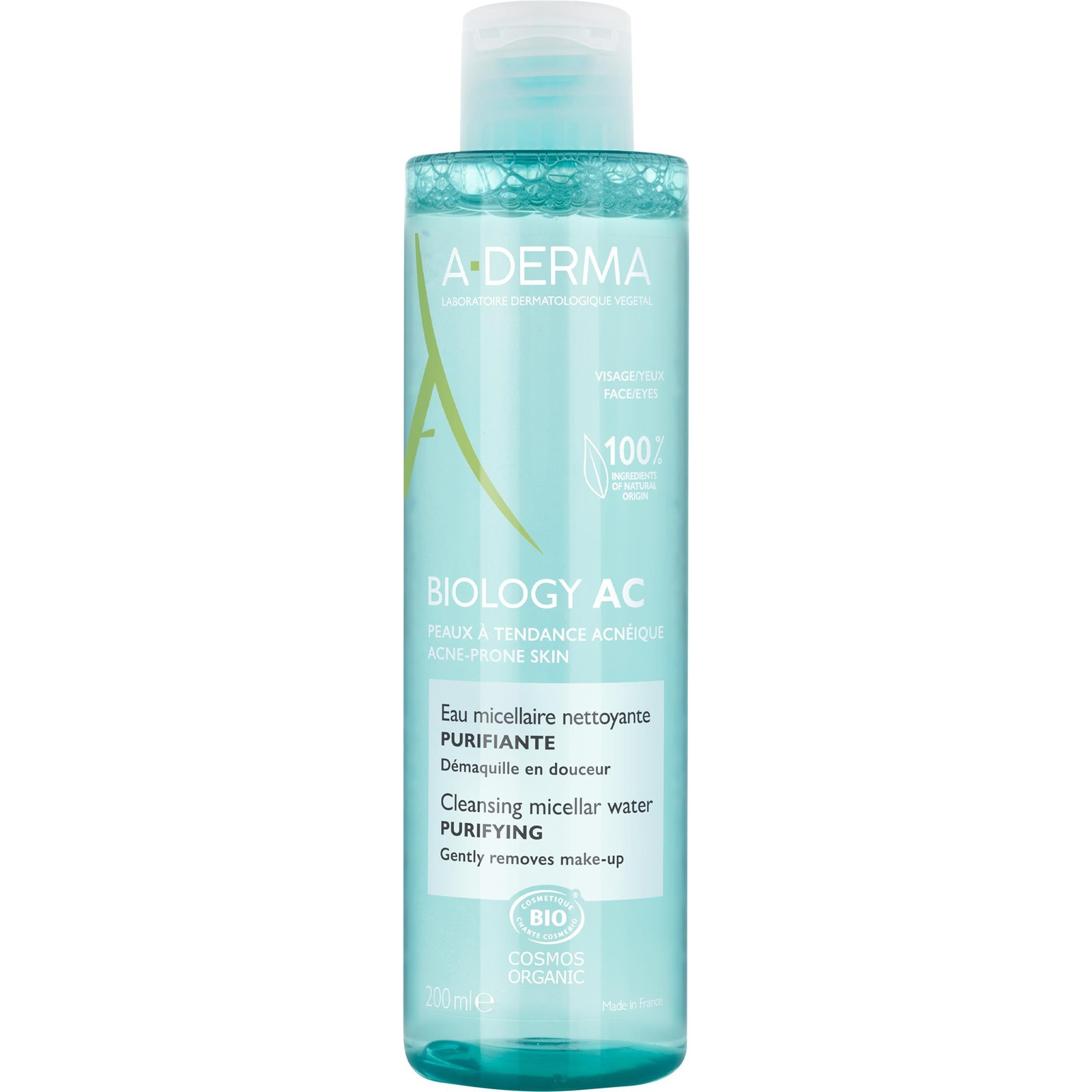 A-DERMA BIOLOGY AC tisztító micellás víz, 200 ml (3282770153026)