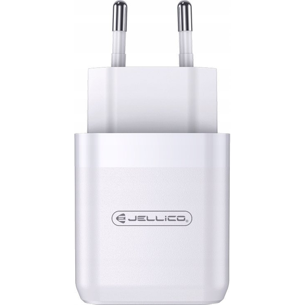 Jellico adapter A77 hišni polnilec 3.0A Quick Charge 22,5W vhod USB A s kablom Micro USB - (EU Blister) bel