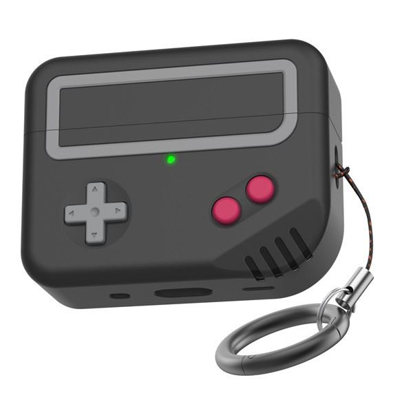 Phoner Nintendo Apple Airpods Pro 2 szilikon tok fekete (PN-CP-PT-JY07-BK) (PNCPPTJY07BK)