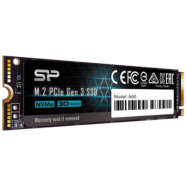 Silicon Power SP128GBP34A60M28ssd pciegen3x4Ace-A60 128GB PCIe Gen3 x 4 & NVMe 1.3,SLC Cache + HMB