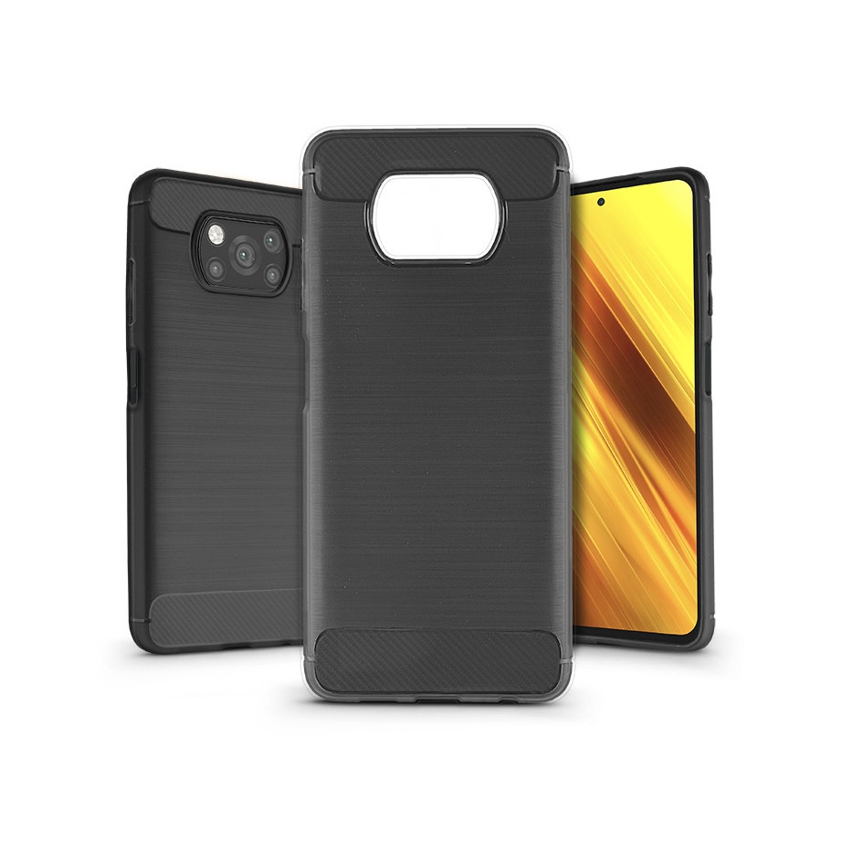 Xiaomi Poco X3/X3 Pro szilikon hátlap - Carbon - fekete (PT-6303)