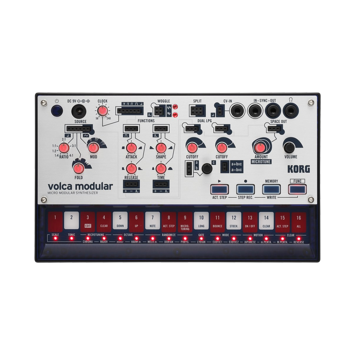 Korg Volca Modular Fél-Moduláris szintetizátor - Fekete / Fehér (VOLCA MODULAR)