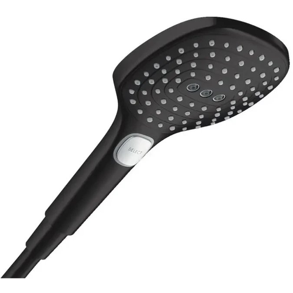 Słuchawka prysznicowa Hansgrohe HANSGROHE 28728670 Raindance Select E Główka prysznicowa 120 3jet PowderRain EcoSmart* Czarny Matowy