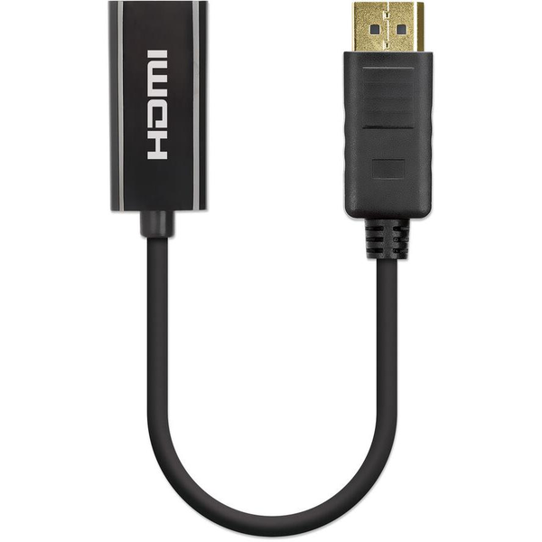 Manhattan 153713 tussenstuk voor kabels DisplayPort HDMI Zwart