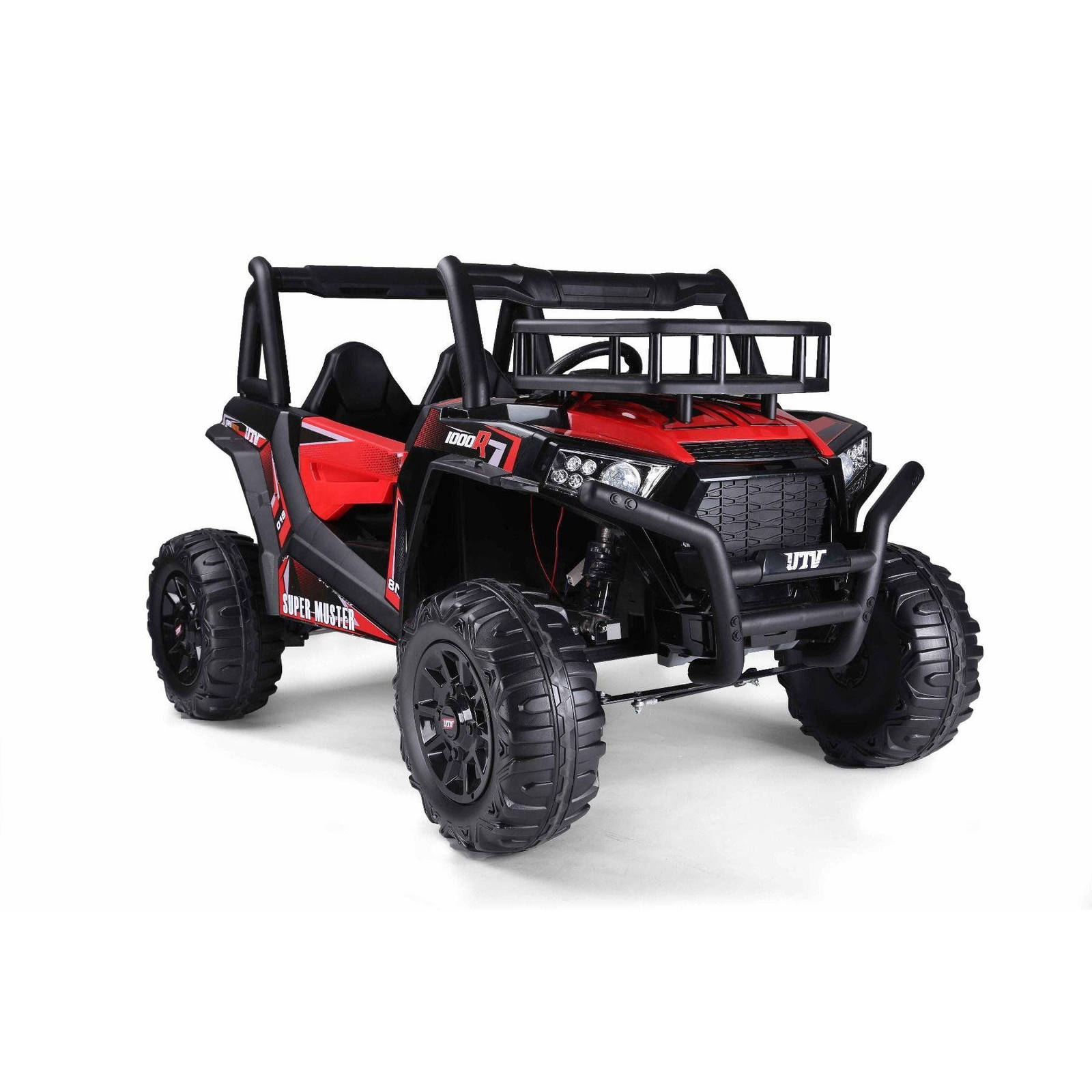 UTV 24V, 2 x 200 W motor, EVA kerekek, kétszemélyes - piros (8586019942590)