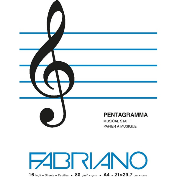 Fabriano 21x29,7cm 16 lap hangjegyfüzet (19100378)