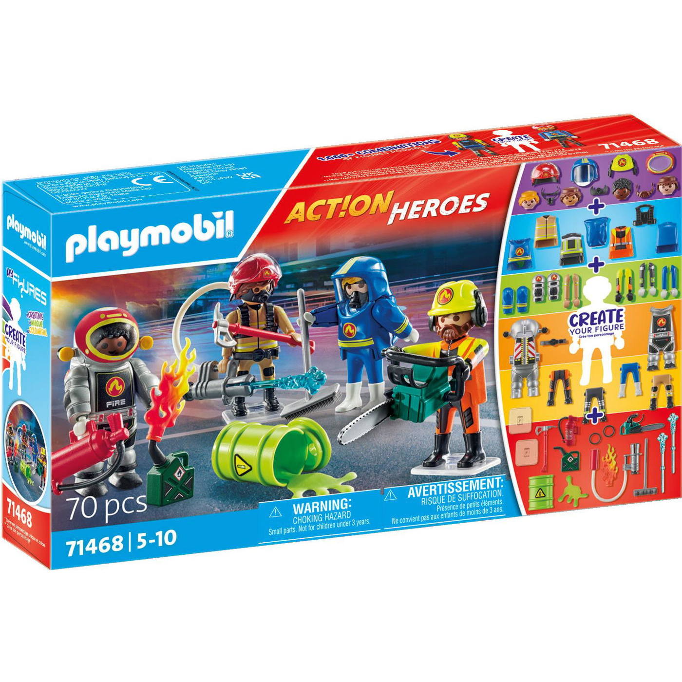Playmobil Action Heroes My Figures: Tűzoltók (71468) (Playmobil71468)