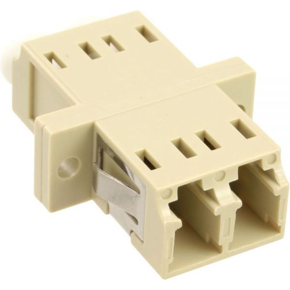 InLine 89989K adattatore di fibra ottica LC/LC 1 pz Beige