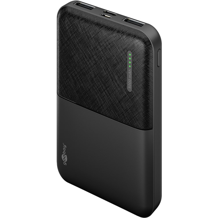 Goobay 64961 Power Bank 5000mAh - Fekete (64961)