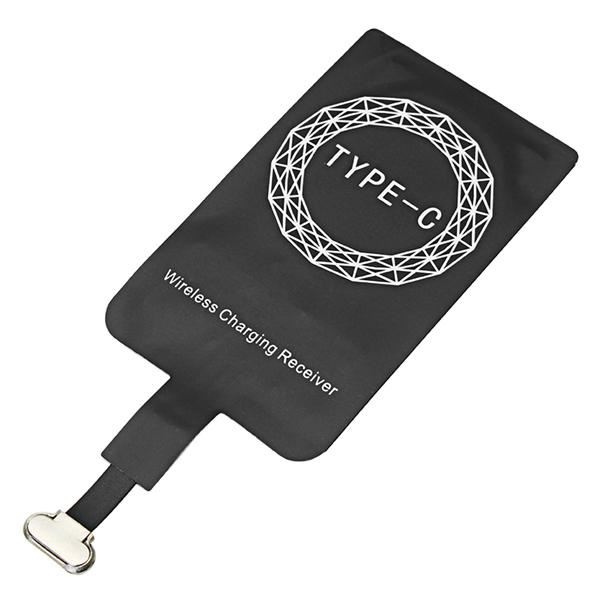 Quazar Qi jelvevő adapter vezeték nélküli töltéshez USB Type-C csatlakozó (QZR-QIRE-TC)