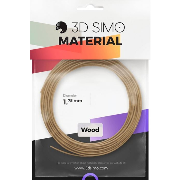 Филамент, 3D Симо, дърво, кафяво