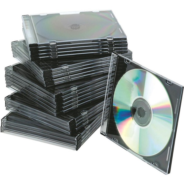  Pudełko na płytę CD/DVD slim przeźroczyste 25szt. (5706002022105)