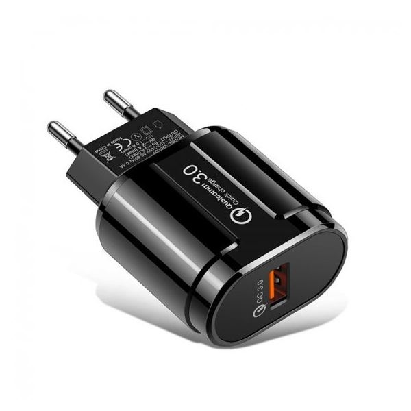 BlackBird Q3.0 hálózati töltő fekete (BH103 BLACK) (BH103 BLACK)