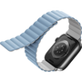 Каишка Uniq Revix за Apple Watch Series 4/5/6/7 / SE 40 / 41 mm, магнитна, бял, син
