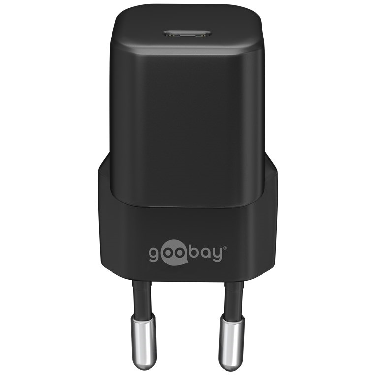 Goobay USB Type-C Hálózati gyorstöltő - Fekete (30W) (59715)