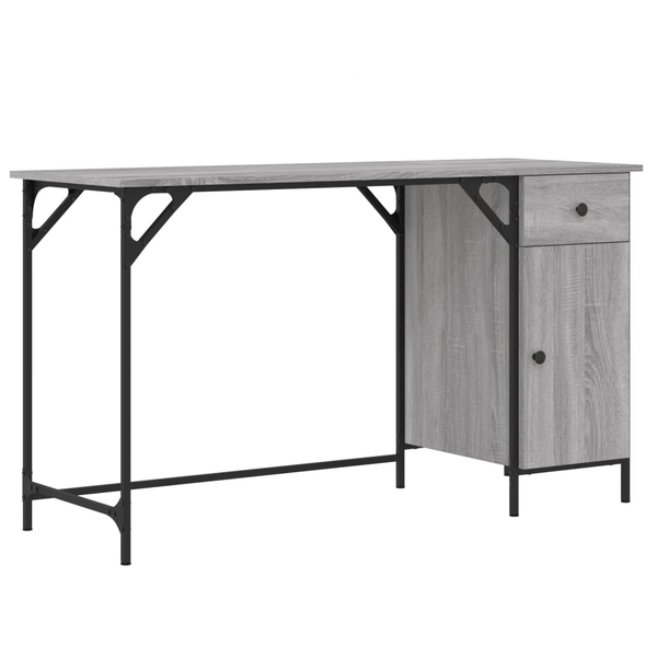 Písací stôl VidaXL 836221 131 x 48 x 75 cm odtiene šedej