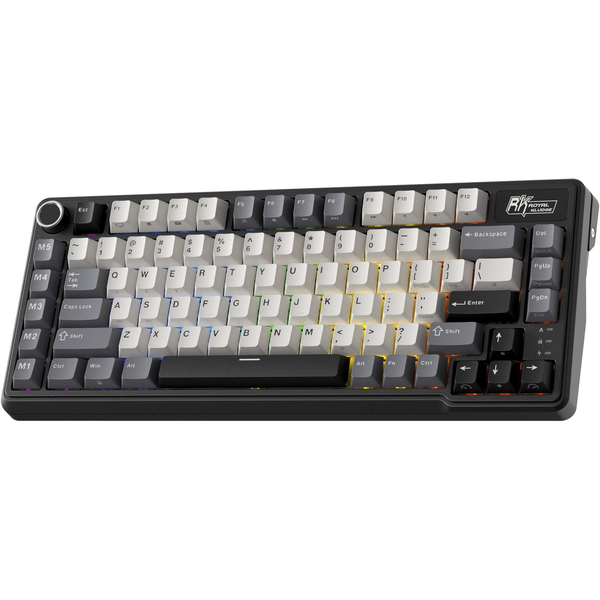 ROYAL KLUDGE RK L75 Knight Black Gaming Keyboard Cream switch