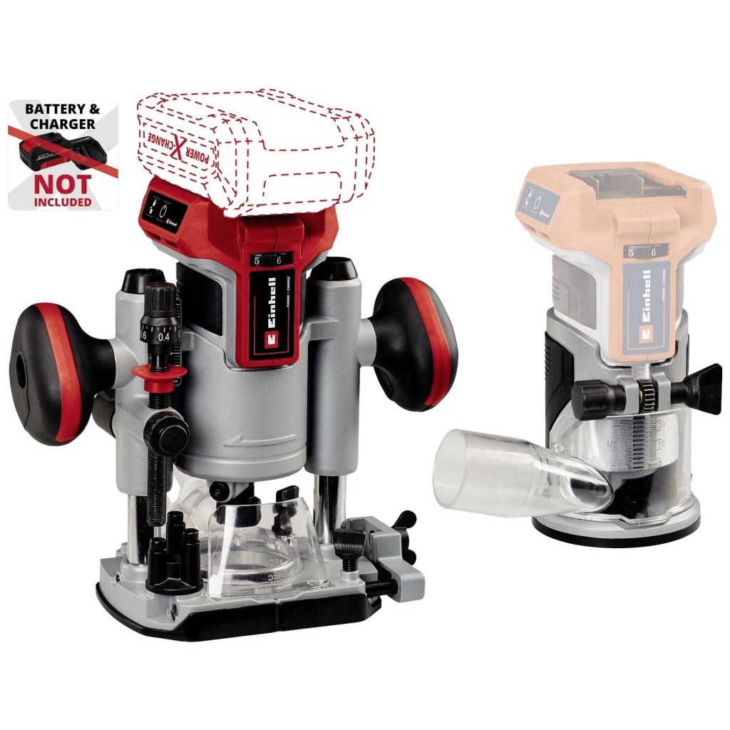 Einhell TP-RO 18 Set Li BL - Solo felületmaró akku és töltő nélkül (4350410) (4350410)