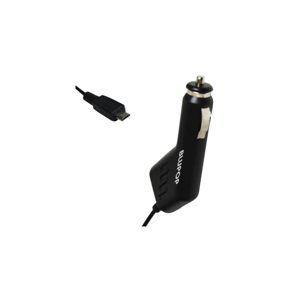 Blupop BP3253 Micro USB Type-B 12/24V Autós töltő - Fekete (5V / 2.1A) (BP3253)