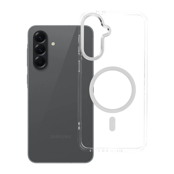 Case Frame Clear Hybrid Mag MagSafe-kompatibilis tok Samsung A56 készülékhez átlátszó