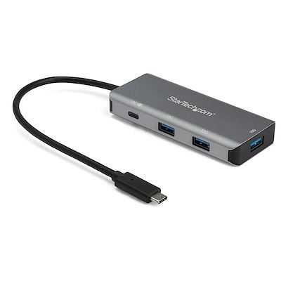 StarTech.com HB31C3A1CPD3 hálózati csatlakozó USB 3.2 Gen 2 (3.1 Gen 2) Type-C 10000 Mbit/s Fekete, Szürke (HB31C3A1CPD3)