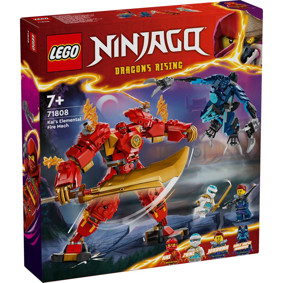 LEGO NINJAGO 71808 MECH OHNIVEJ ŽIVLY KAIA sada kociek pre deti +7 rokov (71808)