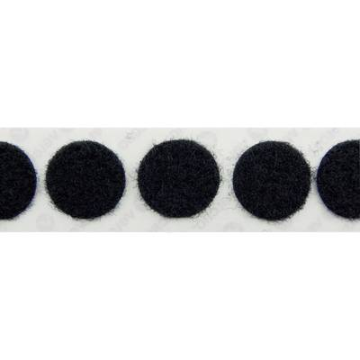 Tépőzár pontok Felragasztáshoz Bolyhos fél (O) 22 mm Fekete Velcro E20102233011425 1000 db (E20102233011425)