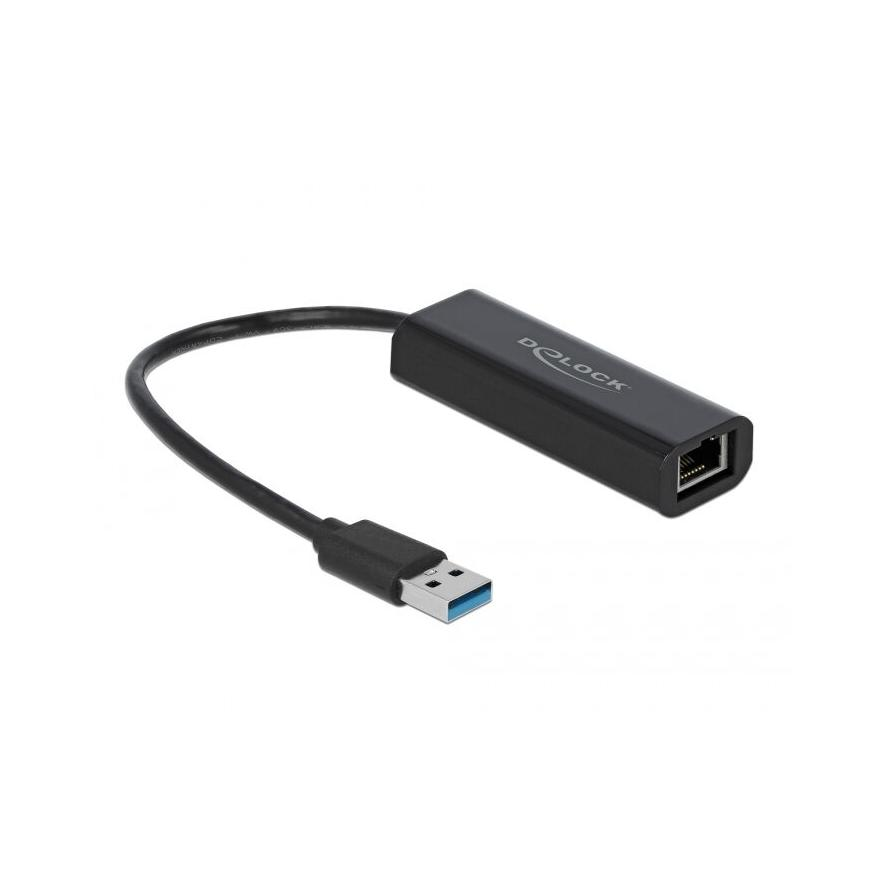 Delock Realtek RTL8156 2,5Gb/s USB 3.2 Gen1 A RJ45 hálózati adapter (66299)