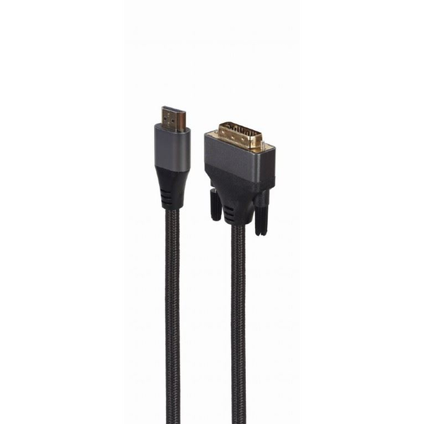 Gembird HDMI na DVI opletený kabel 1.8m pozlacené koncovky