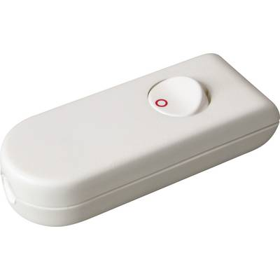 interBär 8093-208.01 Zsinórkapcsoló Fehér, Piros 1 x KI/BE 2 A 1 db (8093-208.01)