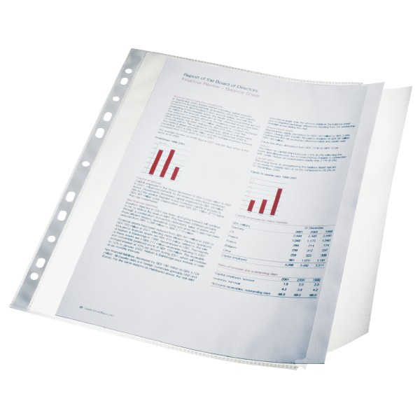 Esselte Standard A4 lefűzhető 100 mikron narancsos felületű genotherm (10 db / csomag) (17939)