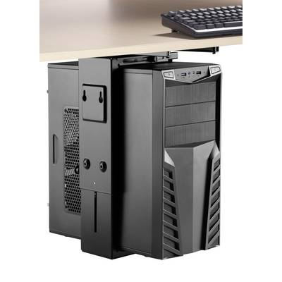 Asztallap alá szerelhető számítógép tartó, 485 x 147 x 365 mm, fekete, Speaka Professional SP-6353552 (SP-6353552)